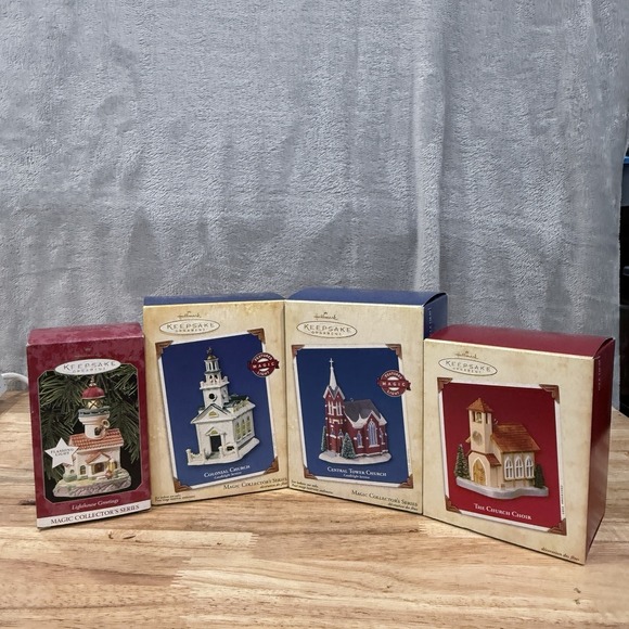 Hallmark Other - Hallmark Keepsake Ornaments The Church Series Christmas Vintage Lot Of 4
